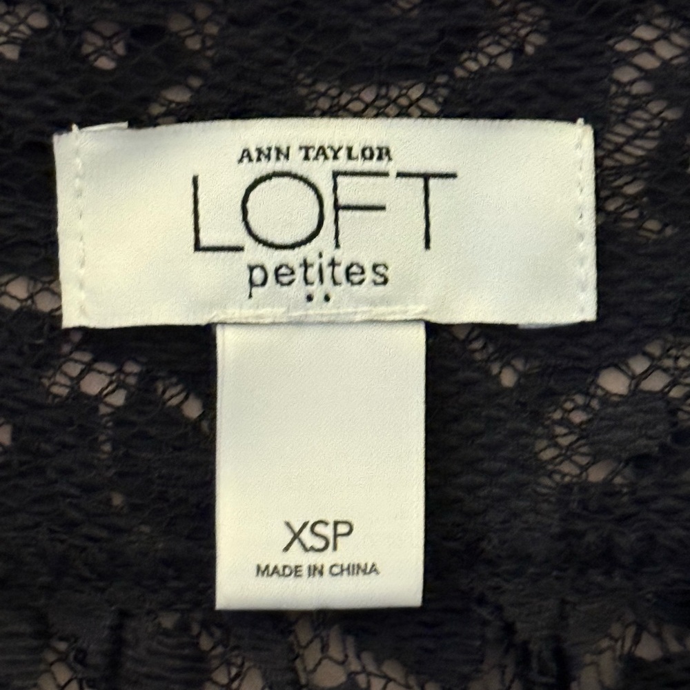 LOFT Elegant Black Lace Mini Dress - Picture 6 of 10